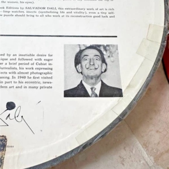 Vtg  '65 Springbok Double Image Art Apparition Voltaire Salvador Dali Puzzle - Picture 12 of 14